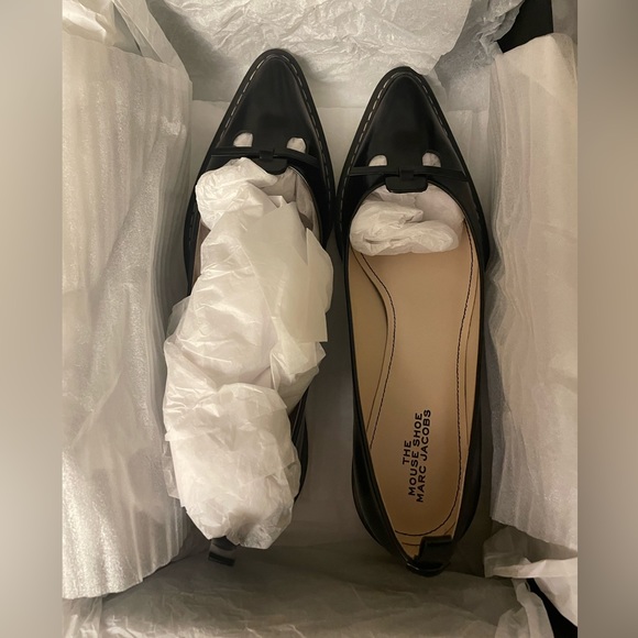 NWB Marc Jacobs Women's The Mouse Shoe Demi - Wedge Flats size 7 (37) Black - Picture 7 of 8